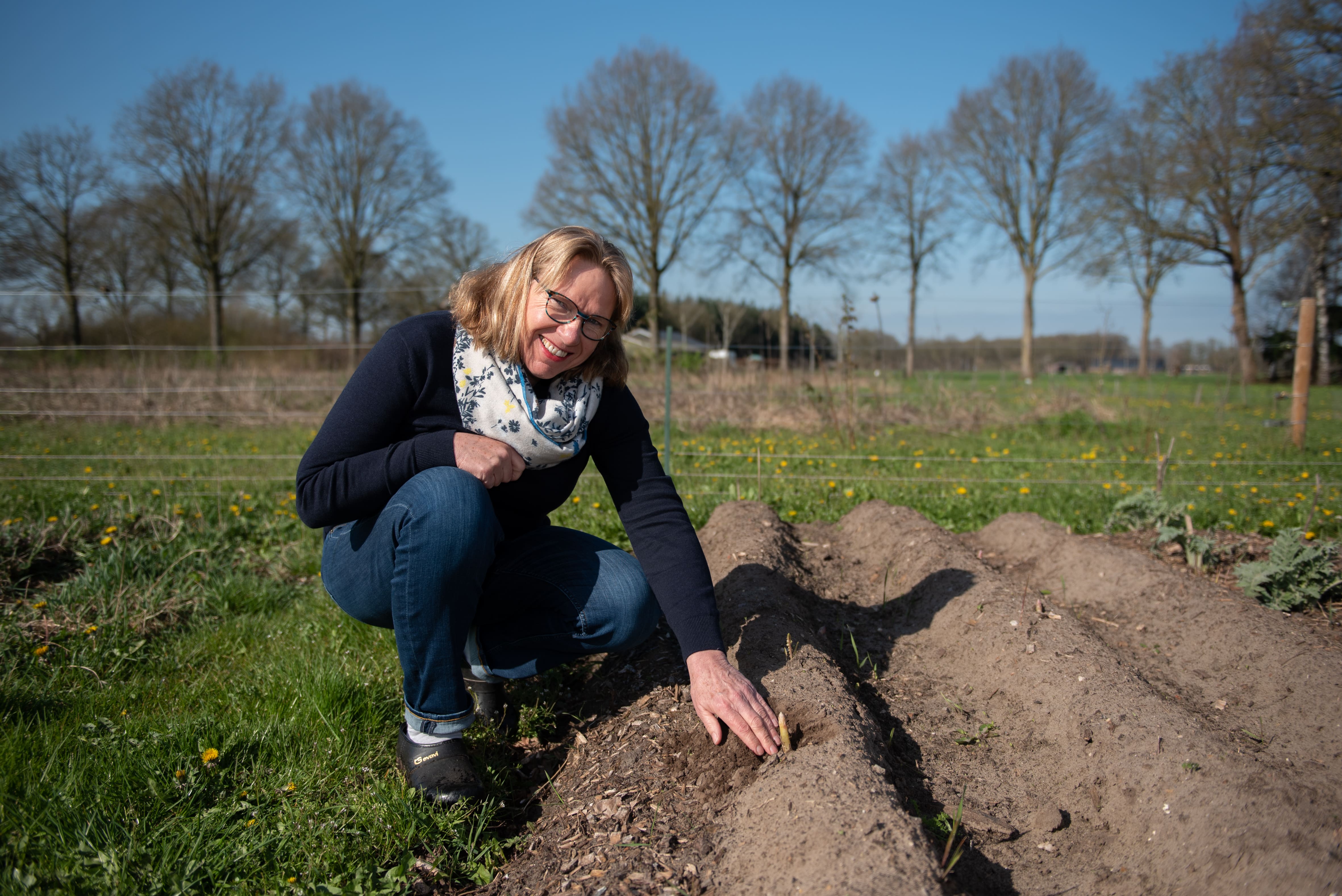 Birgitte Keijzer op het land