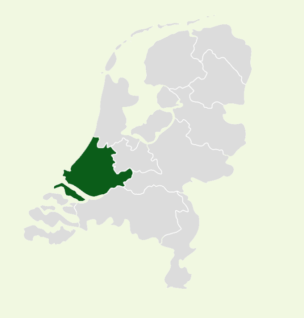 Provincie Zuid-Holland kaart